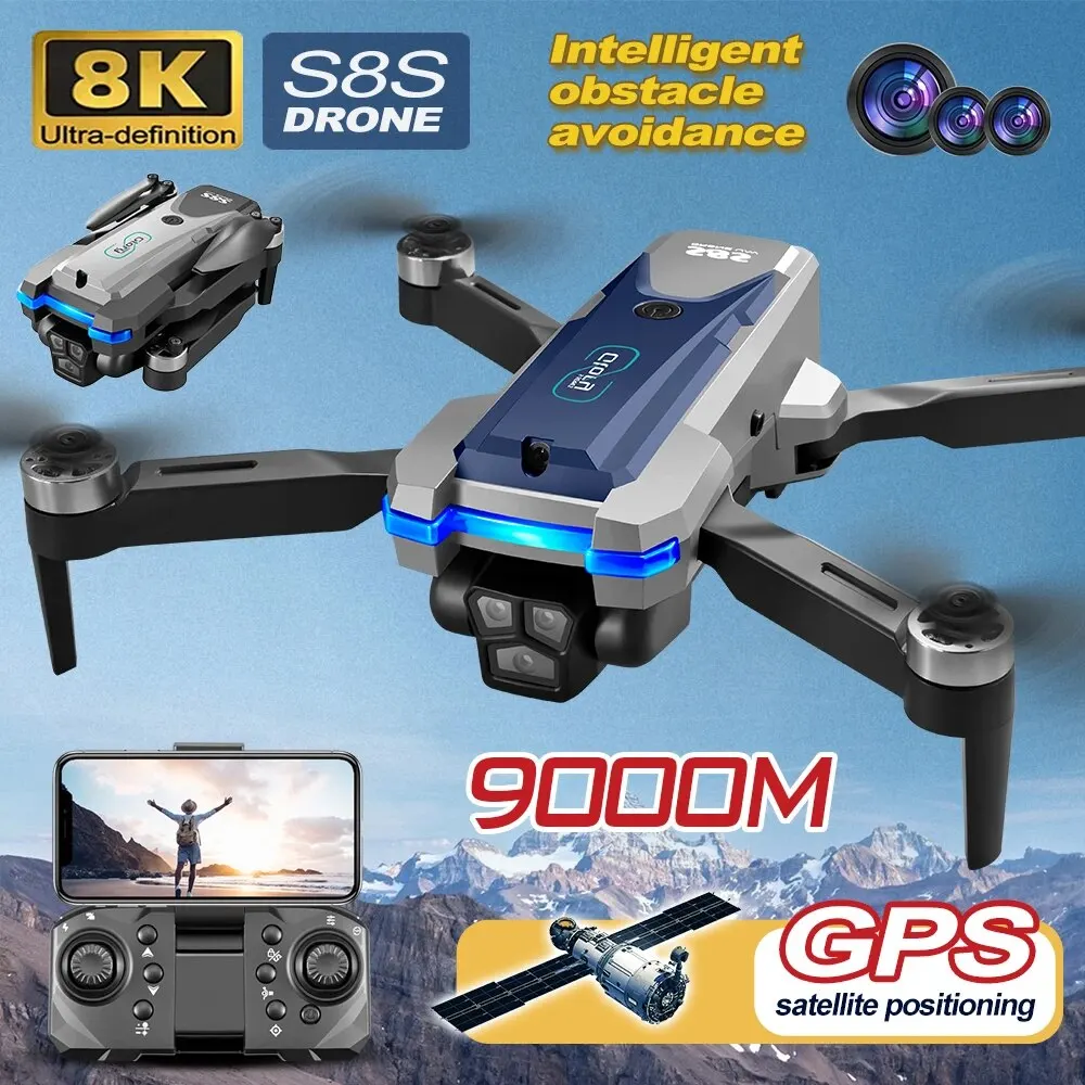 S8S GPS Drone 5G Wifi 8K HD Du - Drone Lidar recension och pris